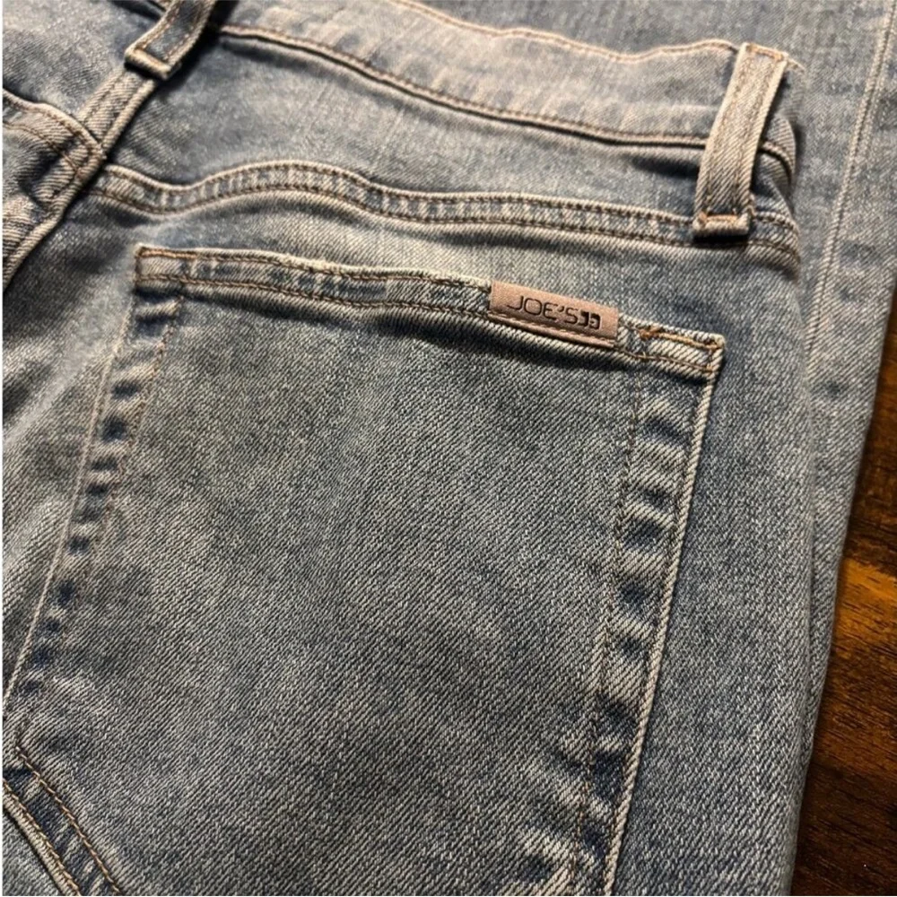 Joe’s Jeans Women’s 28 x 27 Straight‎ Crop Blue Cotton Denim Raw Hem